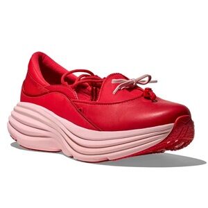 ❤️ HOKA ONE ONE BONDI MARY JANE RED ♥️